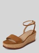 Lauren Ralph Lauren Wedges aus Leder mit Logo-Detail Modell 'LEONA' in...