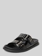 Steve Madden Slides mit Ziernieten Modell 'AGENT' in Black, Größe 36