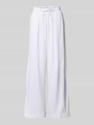 FREE/QUENT Straight Leg Leinenhose mit Eingrifftaschen Modell 'Lava' i...