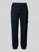 FREE/QUENT Tapered Fit Leinenhose mit Cargotaschen Modell 'Lava' in Du...