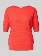 FREE/QUENT Strickpullover mit 1/2-Ärmel Modell 'Dodo' in Hellrot, Größ...