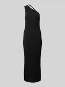 HUGO Maxikleid mit Label-Stitching Modell 'Sepinty' in Black, Größe L