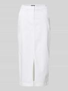 comma Jeansrock aus Baumwoll-Mix in Weiss, Größe 34
