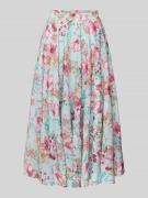 ADLYSH Midirock mit seitlichen Eingrifftaschen in Hellblau, Größe S