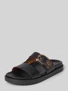 Tommy Hilfiger Ledersandale mit rutschhemmender Sohle in Black, Größe ...