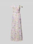 Mascara Maxikleid mit Spaghettiträgern in Flieder Melange, Größe 42