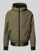 CARS JEANS Windbreaker mit Kapuze Modell 'YXAM' in Khaki, Größe 3XL