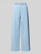 Pieces Wide Leg Jeans mit ausgestelltem Bein Modell 'SMIDI' in Hellbla...