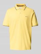 Gant Poloshirt mit Label-Stitching in GELB, Größe L