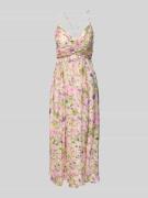 Jake*s Cocktail Cocktailkleid mit gelegten Falten in Rosa Melange, Grö...