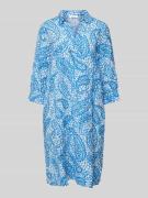 s.Oliver RED LABEL Oversized Hemdblusenkleid mit Eingrifftaschen in Bl...