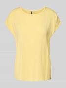 Vero Moda Loose Fit T-Shirt aus Lyocell-Mix Modell 'AVA' in Hellgelb, ...