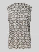 Marc O'Polo Regular Fit Blusentop mit kurzer Knopfleiste in Marine, Gr...