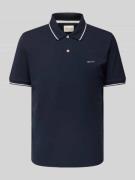 Gant Poloshirt mit Label-Stitching in Marine, Größe L