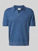 Gant Regular Fit Poloshirt mit Label-Stitching in Royal, Größe 4XL