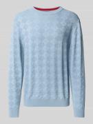 HUGO Strickpullover mit gerippten Abschlüssen Modell 'Sargyle' in Hell...