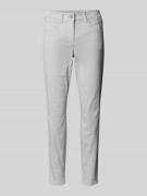 Luisa Cerano Slim Fit Jeans im 5-Pocket-Design in Silber, Größe 38