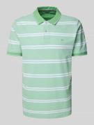 Fynch-Hatton Regular Fit Poloshirt mit Logo-Stitching in Hellgruen, Gr...