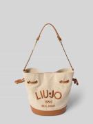 Liu Jo White Bucket Bag mit Label-Stitching Modell 'BENA' in Cognac, G...