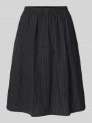 WEEKDAY Knielanger Rock mit Eingrifftaschen Modell 'Tunis' in Dunkelbl...