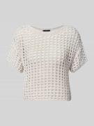 monari Strickshirt mit Rundhalsausschnitt in Sand, Größe 36