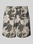 ONeill Badehose mit Label-Patch Modell 'CALI FLORAL' in Oliv, Größe L