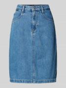 BOSS Knielanger Jeansrock im 5-Pocket-Design Modell 'COBALTIDE' in Bla...