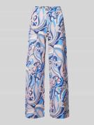 SEDUCTIVE Hose im Allover-Look Modell 'KIMERLEY' in Blau, Größe 38