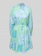 Smith and Soul Knielanges Hemdblusenkleid mit Bindegürtel in Gruen, Gr...