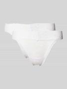 Snocks String aus Spitze im 2er-Pack in Weiss, Größe M