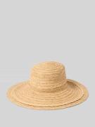 Lauren Ralph Lauren Hut mit Logo-Detail und breiter Krempe in Beige, G...