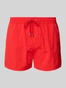 PAUL SMITH Badehose mit Eingrifftaschen in Rot, Größe L