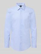 BOSS Slim Fit Business-Hemd mit Kentkragen Modell 'Hank' in Bleu, Größ...