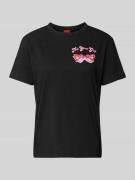 HUGO T-Shirt mit Rundhalsausschnitt Modell 'Damacia' in Black, Größe M