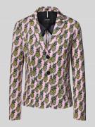Marc Cain Regular Fit Blazer mit Knopfverschluss in Pink, Größe 34