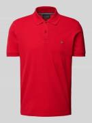 Christian Berg Men Poloshirt mit Label-Stitching in Rot, Größe 3XL