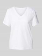 s.Oliver RED LABEL Regular Fit T-Shirt aus reinem Leinen in Weiss, Grö...