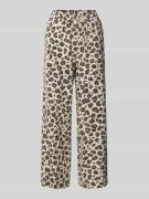 FREE/QUENT Wide Leg Stoffhose aus Viskose-Leinen-Mix Modell 'Lavisco' ...