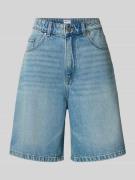 Jake*s Casual Straight Leg Jeansshorts im 5-Pocket-Design in Jeansblau...