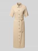 Only Tailliertes Hemdblusenkleid aus Viskose-Leinen-Mix Modell 'CARO' ...