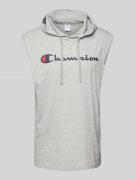 CHAMPION Tanktop mit Kapuze in Hellgrau Melange, Größe XL