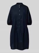 Marc Cain Knielanges Hemdblusenkleid mit Knopfleiste in Marine, Größe ...