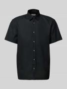 JOOP! Jeans Regular Fit Freizeithemd aus Leinen-Baumwoll-Mix in Black,...