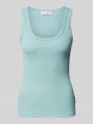 Marc O'Polo Slim Fit Tank Top aus Baumwoll-Mix in Mint, Größe L