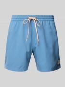 Quiksilver Badehose mit Label-Detail und elastischem Bund in Hellblau,...