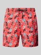 Jack & Jones Regular Fit Badeshorts mit Gesäßtasche Modell 'MAUI' in P...