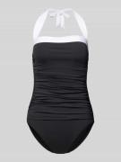 Lauren Ralph Lauren Badeanzug mit Drapierungen Modell 'Bel Air' in Bla...