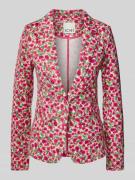 ICHI Slim Fit Blazer mit Paspeltaschen Modell 'KATE' in Pink, Größe M
