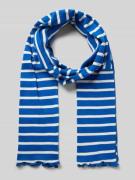 MADS NØRGAARD Schal mit Wellensaum Modell 'Thea' in Blau, Größe 1