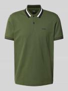BOSS Green Regular Fit Poloshirt mit Label-Print Modell 'Paddy' in Dun...